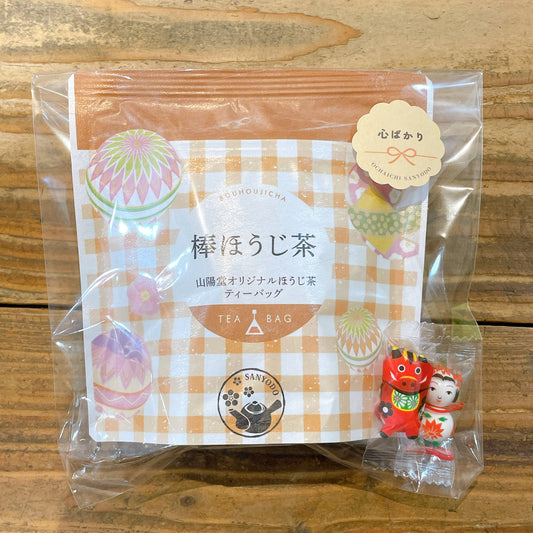 メッセージが選べるプチギフト（ギンガムティーバッグ＆お茶菓子）